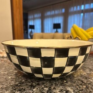 Mackenzie Childs Courtly Check Extra Large Bowl